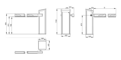 Access XL2: Габаритные размеры
