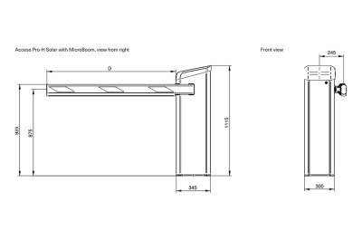 Access Solar: Габаритные размеры