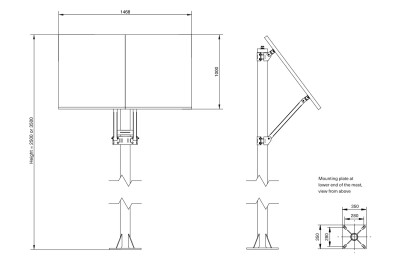 Access Solar: Габаритные размеры